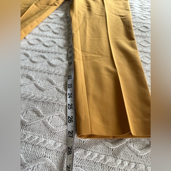 Topshop Golden Yellow Designer Slacks Women’s Size 6 - Picture 12 of 15
